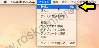 Mac OS X parallel desktop.